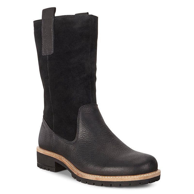 Women Boots Ecco Elaine - Winter Boot Black - India ZVFTHN475